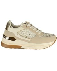 Laura Biagiotti - Beige Polyester Athletic Sneakers - Lyst