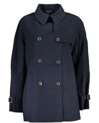 Tommy Hilfiger - Blue Cotton Jackets & Coat - Lyst
