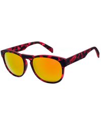 Italia Independent - Red Acetate Sunglasses - Lyst