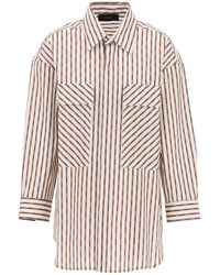 Amiri - Striped Maxi Shirt - Lyst