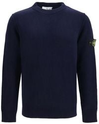 Stone Island - Black Cotton Sweatshirt - Lyst
