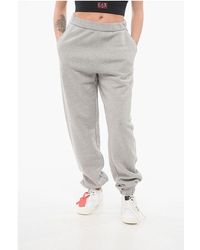 The Attico - Fleeced Cotton Penny Sweatpants With Cuffs - Lyst