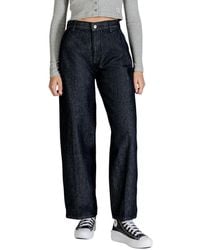 Calvin Klein - Blue Cotton Bootcut Jeans - Lyst