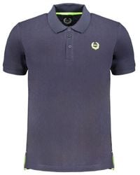 Gianmarco Venturi - Blue Cotton Men's Polo Shirt - Lyst