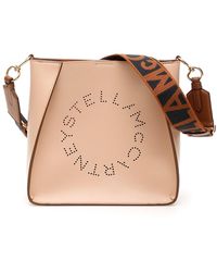 Stella McCartney - Stella Perforated Logo Shoulder Bag - Lyst