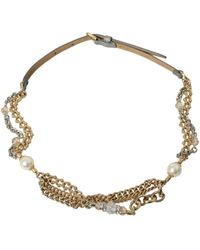Dolce & Gabbana - Braided Brass Chain Waist Belt - Lyst