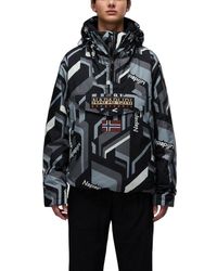 Napapijri - Bicolor Recycled Polyester Shell Jacket - Lyst