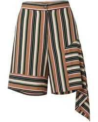 Trussardi - Brown Viscose Shorts - Lyst