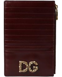 Dolce & Gabbana - Leather Card Holder Wallet - Lyst