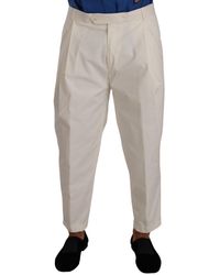 Dolce & Gabbana - Elegant Cotton Stretch Dress Pants - Lyst