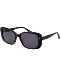 Ted Baker - Black Acetate Sunglasses - Lyst
