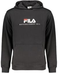 Fila - Black Cotton Men's Sweatshirt - Lyst