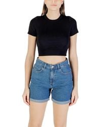 Jacqueline De Yong - Black Viscose Sweater - Lyst