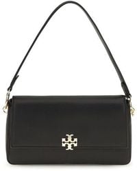 Tory Burch - Black Calf Leather Bos Taurus Shoulder Bag - Lyst