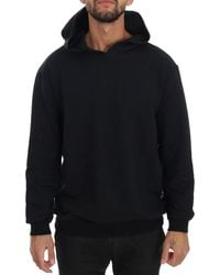 Daniele Alessandrini - Black Gym Casual Hooded Cotton Sweater - Lyst
