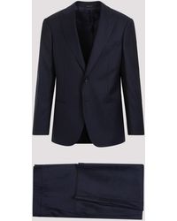Giorgio Armani - Night Sky Blue Virgin Wool Suit - Lyst