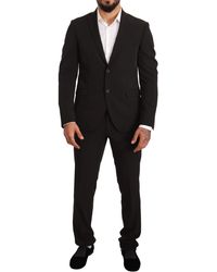 Domenico Tagliente - Black Polyester Slim 2 Piece Set Tagliente Suit - Lyst