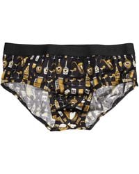 Dolce & Gabbana - Black Jazz Cocktail Men Brando Brief Underwear - Lyst