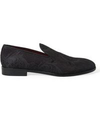 Dolce & Gabbana - Elegant Jacquard Loafers Slide On Flats - Lyst