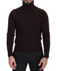 Dolce & Gabbana - Elegant Turtleneck Wool Pullover Sweater - Lyst