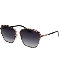 Guess - Rose Gold Metal Sunglasses - Lyst