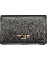 Twinset - Black Polyurethane 's Wallet - Lyst