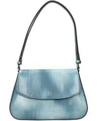 Tory Burch - Blue Leather Shoulder Bag - Lyst