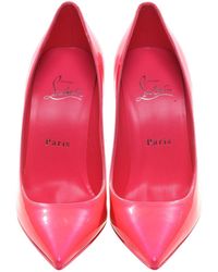 Christian Louboutin - Sporty Kate Hot Pink Patent Leather High Heel Pumps - Lyst