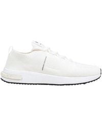 ARMANI EXCHANGE - White Polyester Athletic Sneakers - Lyst