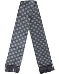 Dolce & Gabbana - Patterned Fringes Neck Foulard Scarf - Lyst