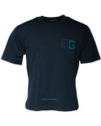 Dolce & Gabbana - Dg Logo Embroidered Tshirt - Lyst