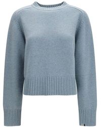 Extreme Cashmere - Blue Cashmere Sweatshirt - Lyst