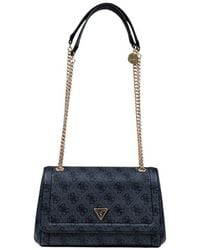 Guess - Gray Polyethylene Handbag - Lyst