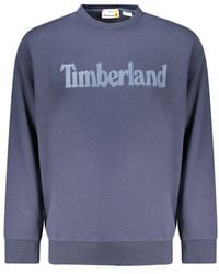 Timberland - Blue Cotton Men's Sweatshirt - Lyst