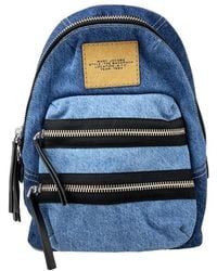 Marc Jacobs - The Biker Medium Denim Backpack Bookbag - Lyst