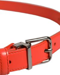 Dolce & Gabbana - Leather Metal Buckle Cintura Belt - Lyst