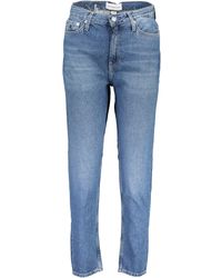 Calvin Klein - Blue Cotton Jeans & Pant - Lyst
