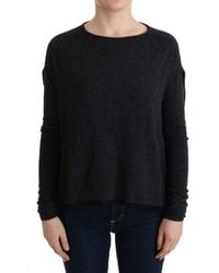 CoSTUME NATIONAL - Viscose Knitted Sweater Gray Tui10017 - Lyst