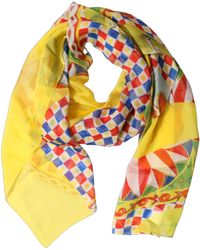 Dolce & Gabbana - Multicolor Silk Carretto Foulard Scarf - Lyst