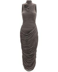 Magda Butrym - Gray Copper Cocktail Dress - Lyst