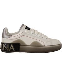 Dolce & Gabbana - Elegant Leather Sneakers - Lyst