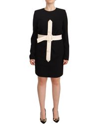 Givenchy - Elegant Wool Mini Dres With Belt - Lyst