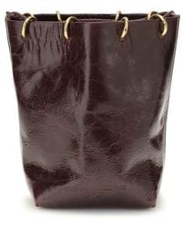 Benedetta Bruzziches - Brown Calf Leather Bos Taurus Backet Bag - Lyst