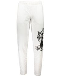 Roberto Cavalli - Bianco Cotton Men's Track Pant - Lyst
