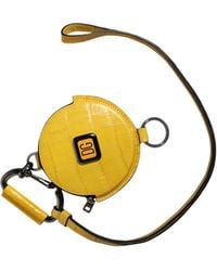 Dolce & Gabbana - Round Leather Dg Logo Coin Purse Lanyard Wallet - Lyst
