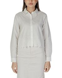 Jacqueline De Yong - Cotton Shirt - Lyst