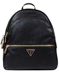 Guess - Black Polyethylene Backpack - Lyst