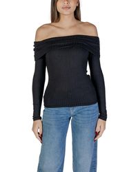Jacqueline De Yong - Black Viscose Tops & T - Lyst
