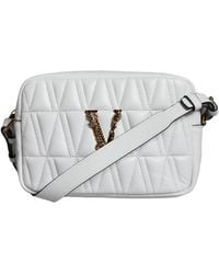 Versace - Quilted Nappa Leather Crossbody Shoulder Bag - Lyst
