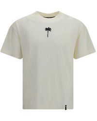 Palm Angels - Beige Cotton T - Lyst